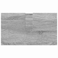 Комплект мебели за баня Монтиране на стена 3 pcs Сив Сонома