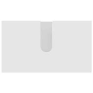 Комплект мебели за баня 3 pcs Бяло Инженерно дърво & Метал