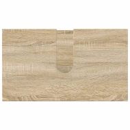 Комплект мебели за баня с чекмедже с врата 3 pcs Сонома дъб