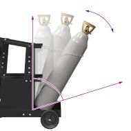 Количка за заваряване Черно 90 x 46 x 96 см Стомана