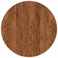 Топ за маса Тъмнокафяв Ø 80 x 2.5 cm Солидно дъбово дърво