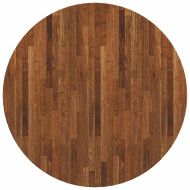 Топ за маса Тъмнокафяв Ø 80 x 4 cm Солидно дъбово дърво