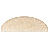 Изтривалки за стълби, 10 бр., 65x21x4 см, кремави, полукръгли, големи