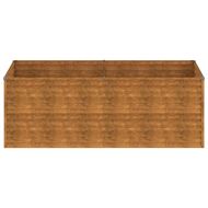 Градинска повдигната леха 196x100x69 см кортенова стомана