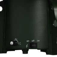 Коледна елха с валящ сняг и основа от чадър, зелена, 140 см