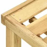 Двоен шезлонг, борово дърво със зелена импрегнация