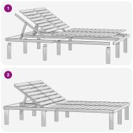 Двоен шезлонг, борово дърво със зелена импрегнация