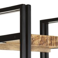 Библиотека с 5 рафта, 40x30x180 см, манго масив