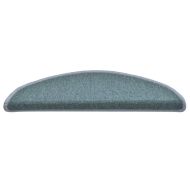 Изтривалки за стълби, 15 бр., 56x17x3 см, морскосини, полукръгли