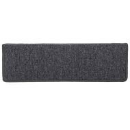 Изтривалки за стълби 15 бр. 65x21x4 см, тъмносиви, правоъгълни, кант