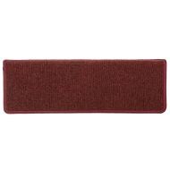 Изтривалки за стълби 15 бр. 65x21x4 см бордо правоъгълни ръбове