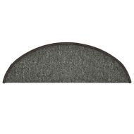 Изтривалки за стълби, 30 бр., 56x17x3 см, тъмносиви, полукръгли