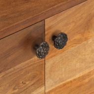 ТВ шкаф масивно дърво акация с меден шишам 140x30x40 см