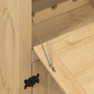 Шкаф за вино "Corona" 97x45x114 см бор масив