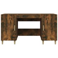 Бюро, опушен дъб, 140x50x75 см, инженерно дърво