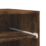 Стойка за принтер с колелца, опушен дъб, 60x48x74 см