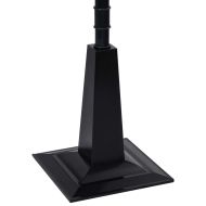 Улична лампа с Дядо Коледа, черно и червено, 81x40x188 см, PVC