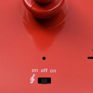 Улична лампа с Дядо Коледа, черно и червено, 81x40x188 см, PVC