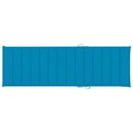 Двоен шезлонг със сини шалтета, импрегнирано борово дърво