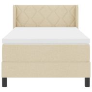 Континентално легло с матрак с матрак Крем 90 x 190 cm