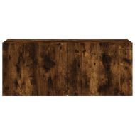 ТВ шкаф, стенен, опушен дъб, 100x30x41 см