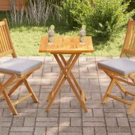 Плот за маса, тиково дърво масив, 60x60x2,5 cм