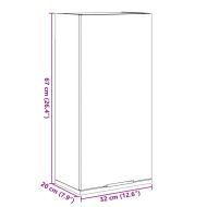 Шкаф за баня за стенен монтаж, дъб сонома, 32x20x67 см
