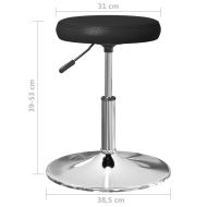 Трапезни столове, 6 бр, черни, изкуствена кожа