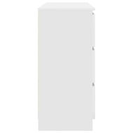 Сайдборд, бял, 100x35x76 см, инженерно дърво