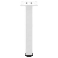 Крака за масичка за кафе, 4 бр., бели, 30-32 см, стомана