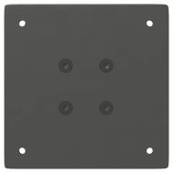 Крака за масичка за кафе, 4 бр., антрацит, 30 см, стомана