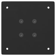 Крака за масичка за кафе, 4 бр., черни, 42 см, стомана