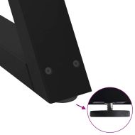 Крака за масичка за кафе, 2 бр., черни, 30 x (30-31,3) см, стомана