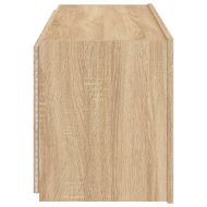 Стенен ТВ шкаф с LED осветление, сонома дъб, 100x35x41 см