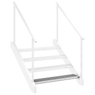 Решетъчно стъпало 100x24x7 см поцинкована стомана