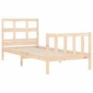 Рамка за легло с табла Single масивна дървесина