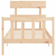 Рамка за легло с табла Single масивна дървесина