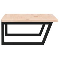 Стенен рафт за мивка, стомана и масивно дърво дъб