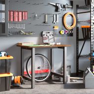 Работна маса тъмнокафяв 100x60x81,5 см дъб масив правоъгълна