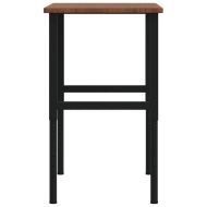 Работна маса тъмнокафяв 100x60x(71,5-98) см дъб масив