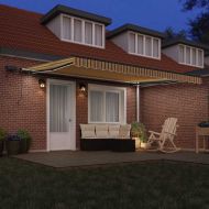 Сгъваем навес Многоцветен 450 ×300 cm текстил