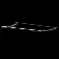 Сгъваем навес с жълто и оранжево 450 × 350 cm текстил