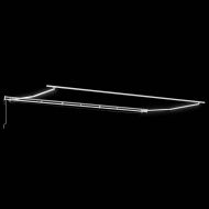 Сгъваем навес Жълт и оранжев 600 × 300 cm Текстил и Метал