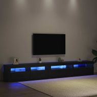 Комплект ТВ шкаф 3 pcs Черния дъб 270 x 35 x 40 см