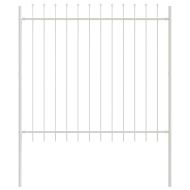 Градска ограда 3 pcs Бяло 5,1 x 1,5 м Прахово боядисана стомана