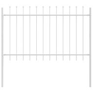 Градска ограда 4 pcs Бяло 6,8 x 1,2 м Прахово боядисана стомана