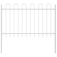 Градска ограда Бяло 15.3 x 1 м Прахово покритие стомана