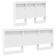 Табла за съхранение с рафт Бяло 120 cm Инженерно дърво