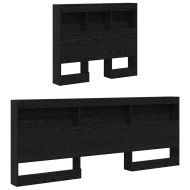 Табла за съхранение с рафт Черния дъб 75 cm Инженерно дърво