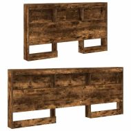 Табла за съхранение с рафт Димян дъб 135 cm Инженерно дърво